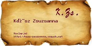 Kész Zsuzsanna névjegykártya