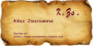 Kész Zsuzsanna névjegykártya